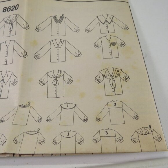 Simplicity 8620 sewing pattern Blouse, Shirt UNCUT Size 18-22 - Picture 3 of 9
